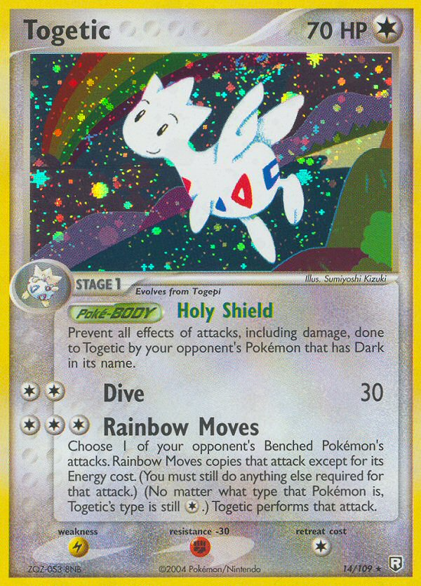 Togetic 14/109 Pokémon EX Team Rocket Returns 2004 card