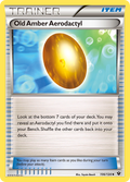 Old Amber Aerodactyl 106/124 English Pokémon card from Fates Collide (2016)