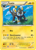Luxio 33/106 English Pokémon card from Flashfire (2014)