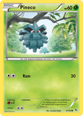 Pineco 4/106 English Pokémon card from Flashfire (2014)