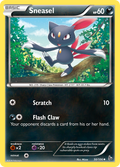 Sneasel 50/106 English Pokémon card from Flashfire (2014)
