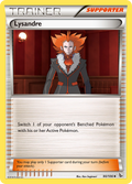 Lysandre 90/106 English Pokémon card from Flashfire (2014)