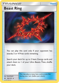 Beast Ring 102/131 English Pokémon card from Forbidden Light (2018)