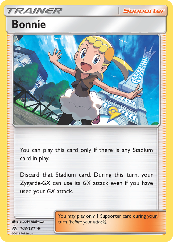 Bonnie 103/131 English Pokémon card from Forbidden Light (2018)