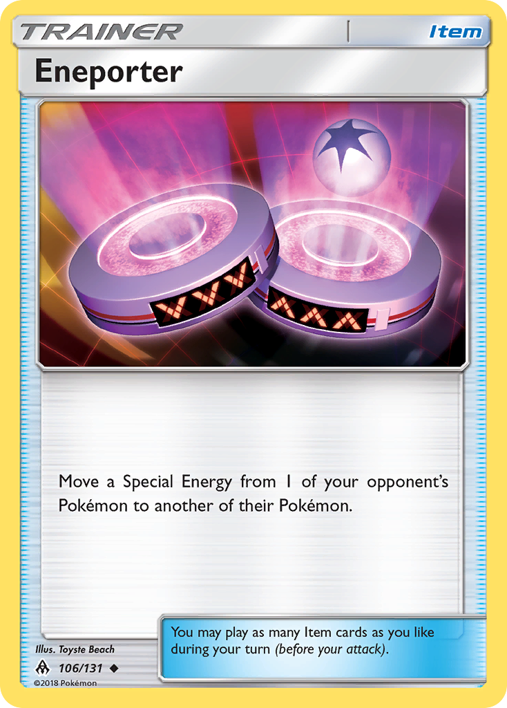 Eneporter 106/131 English Pokémon card from Forbidden Light (2018)