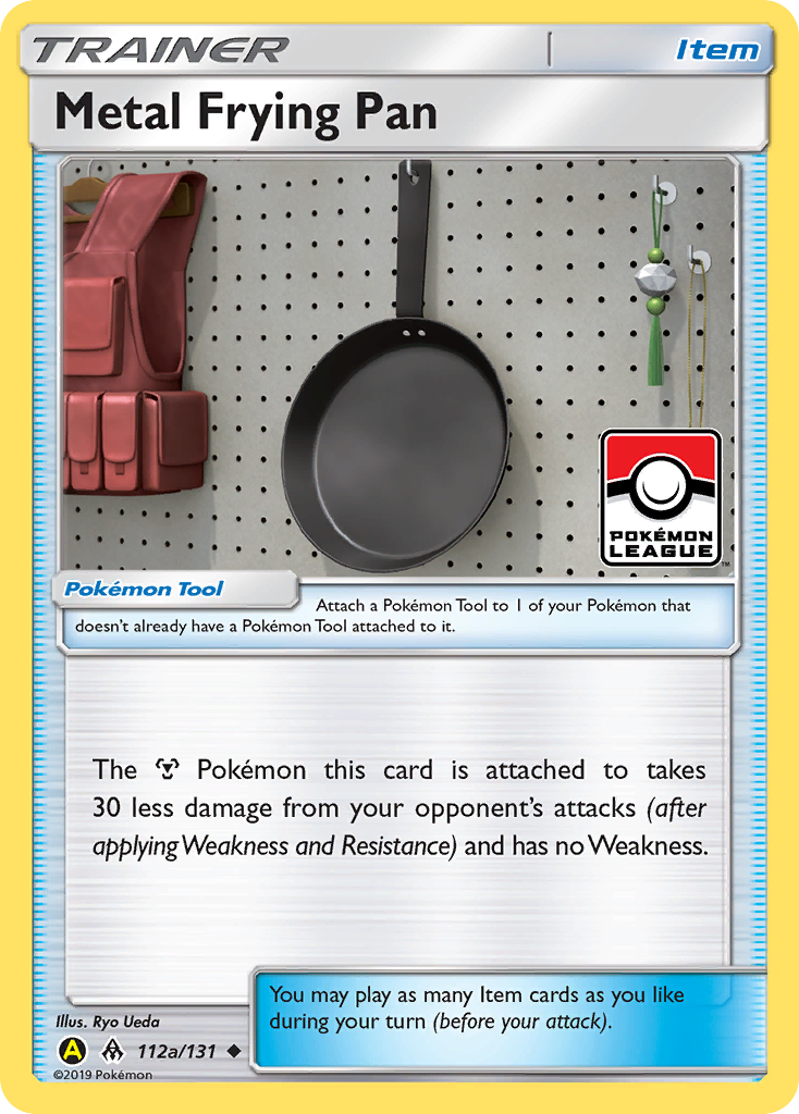 Metal Frying Pan 112a/131 English Pokémon card from Forbidden Light (2018) — alternate artwork