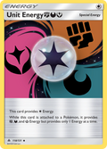 Unit Energy FightingDarknessFairy 118/131 English Pokémon card from Forbidden Light (2018)