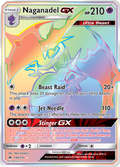 Naganadel-GX 134/131 English Pokémon card from Forbidden Light (2018)