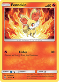 Fennekin 14/131 English Pokémon card from Forbidden Light (2018)