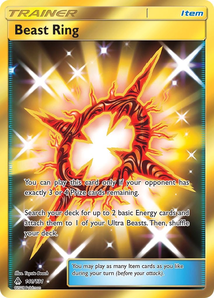 Beast Ring 141/131 English Pokémon card from Forbidden Light (2018)