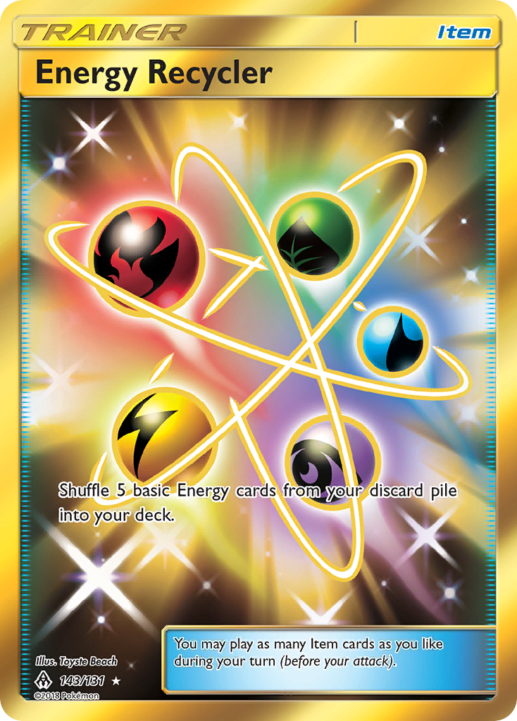 Energy Recycler 143/131 English Pokémon card from Forbidden Light (2018)