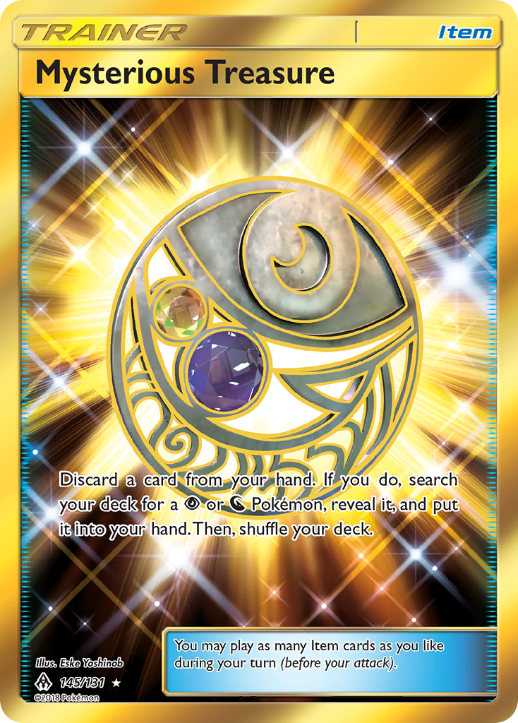 Mysterious Treasure 145/131 English Pokémon card from Forbidden Light (2018)