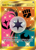 Unit Energy FightingDarknessFairy 146/131 English Pokémon card from Forbidden Light (2018)