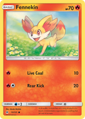 Fennekin 15/131 English Pokémon card from Forbidden Light (2018)
