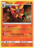 Pyroar 19/131 English Pokémon card from Forbidden Light (2018)