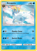 Amaura 27/131 English Pokémon card from Forbidden Light (2018)