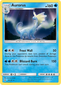 Aurorus 28/131 English Pokémon card from Forbidden Light (2018)