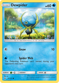 Dewpider 32/131 English Pokémon card from Forbidden Light (2018)