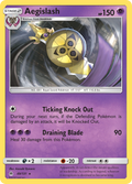 Aegislash 49/131 English Pokémon card from Forbidden Light (2018)