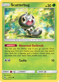 Scatterbug 5/131 English Pokémon card from Forbidden Light (2018)