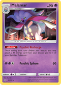 Malamar 51/131 English Pokémon card from Forbidden Light (2018)
