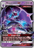 Naganadel-GX 56/131 English Pokémon card from Forbidden Light (2018)