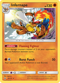 Infernape 59/131 English Pokémon card from Forbidden Light (2018)