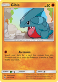 Gible 60/131 English Pokémon card from Forbidden Light (2018)