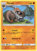 Tyrunt 68/131 English Pokémon card from Forbidden Light (2018)
