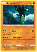 Zygarde 72/131 English Pokémon card from Forbidden Light (2018)