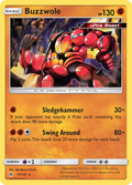 Buzzwole 77/131 English Pokémon card from Forbidden Light (2018)