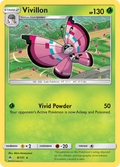 Vivillon 8/131 English Pokémon card from Forbidden Light (2018)