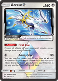 Arceus ◇ 96/131 English Pokémon card from Forbidden Light (2018)