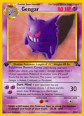 Gengar 20/62 — Pokémon Fossil card