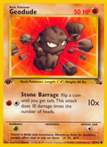 Geodude 47/62 — Pokémon Fossil card