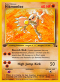 Hitmonlee 22/62 — Pokémon Fossil card