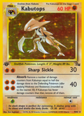 Kabutops 9/62 — Pokémon Fossil card