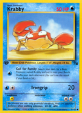 Krabby 51/62 — Pokémon Fossil card