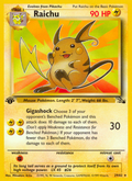 Raichu 29/62 — Pokémon Fossil card