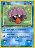 Shellder 54/62 — Pokémon Fossil card