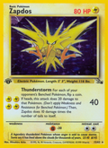 Zapdos 15/62 — Pokémon Fossil card