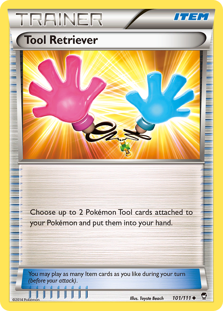 Tool Retriever 101/111 English Pokémon card from Furious Fists (2014)