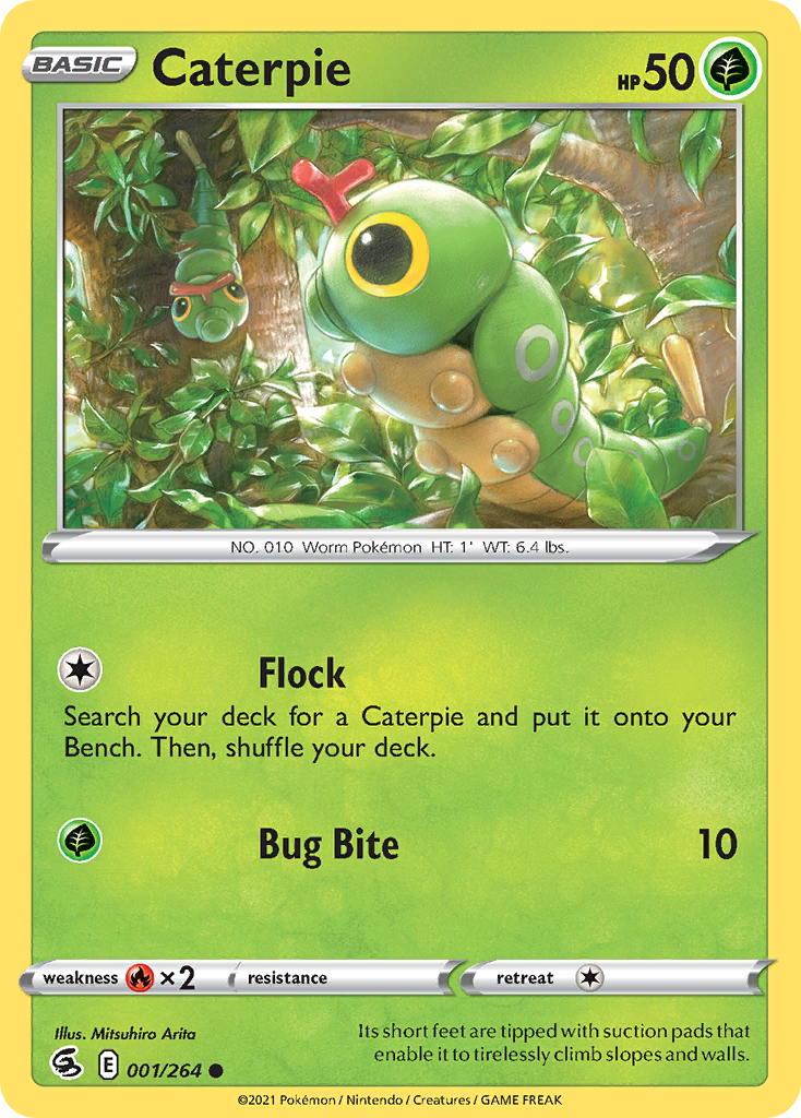Caterpie 1/264 — English Pokémon Fusion Strike (2021)