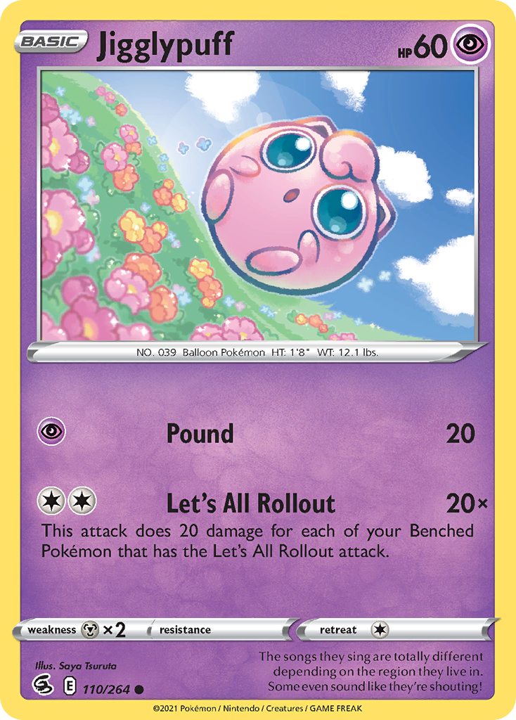 Jigglypuff 110/264 — English Pokémon Fusion Strike (2021)