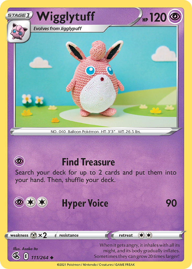Wigglytuff 111/264 — English Pokémon Fusion Strike (2021)
