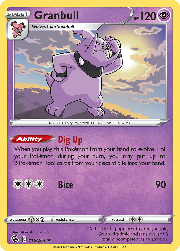 Granbull 116/264 — English Pokémon Fusion Strike (2021)