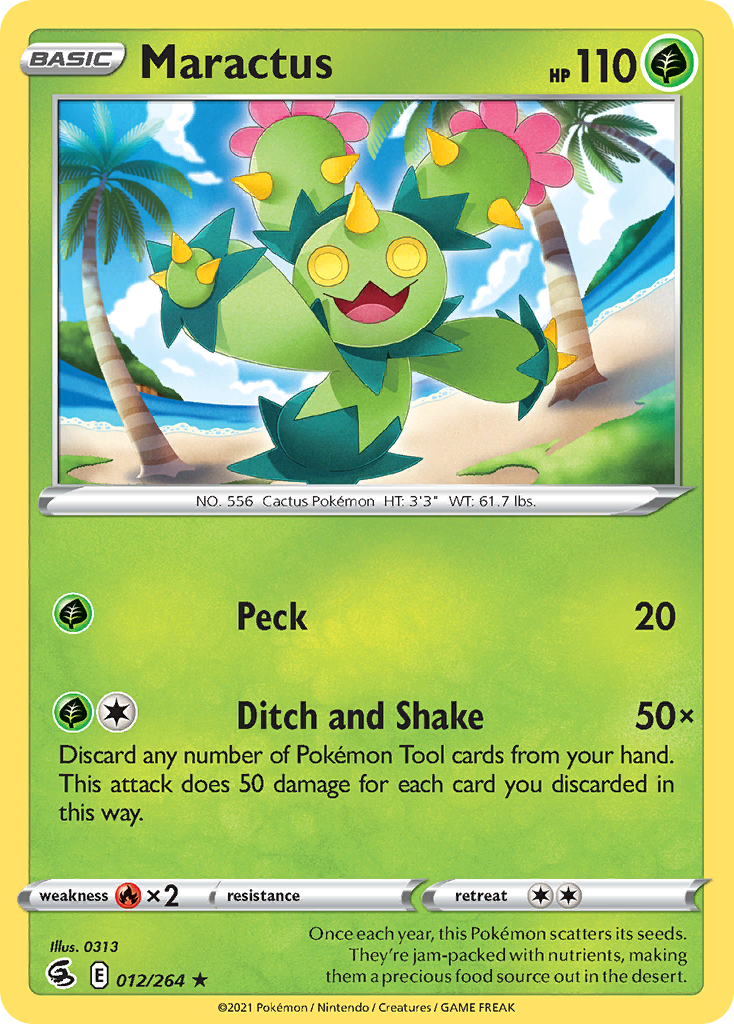 Maractus 12/264 — English Pokémon Fusion Strike (2021)