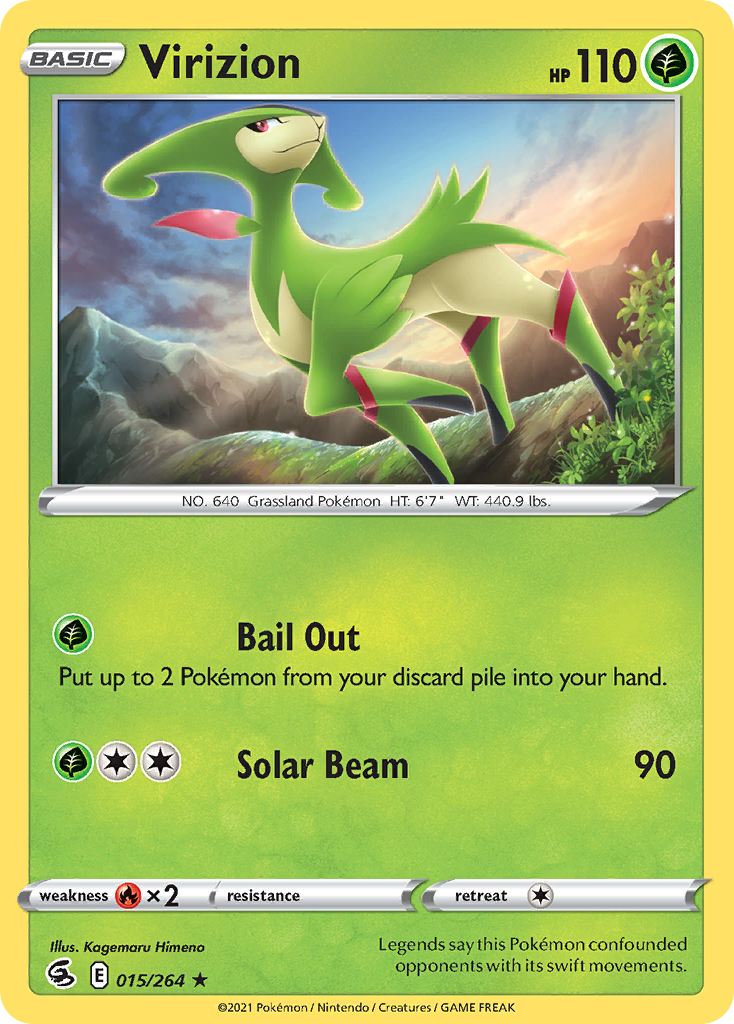 Virizion 15/264 — English Pokémon Fusion Strike (2021)