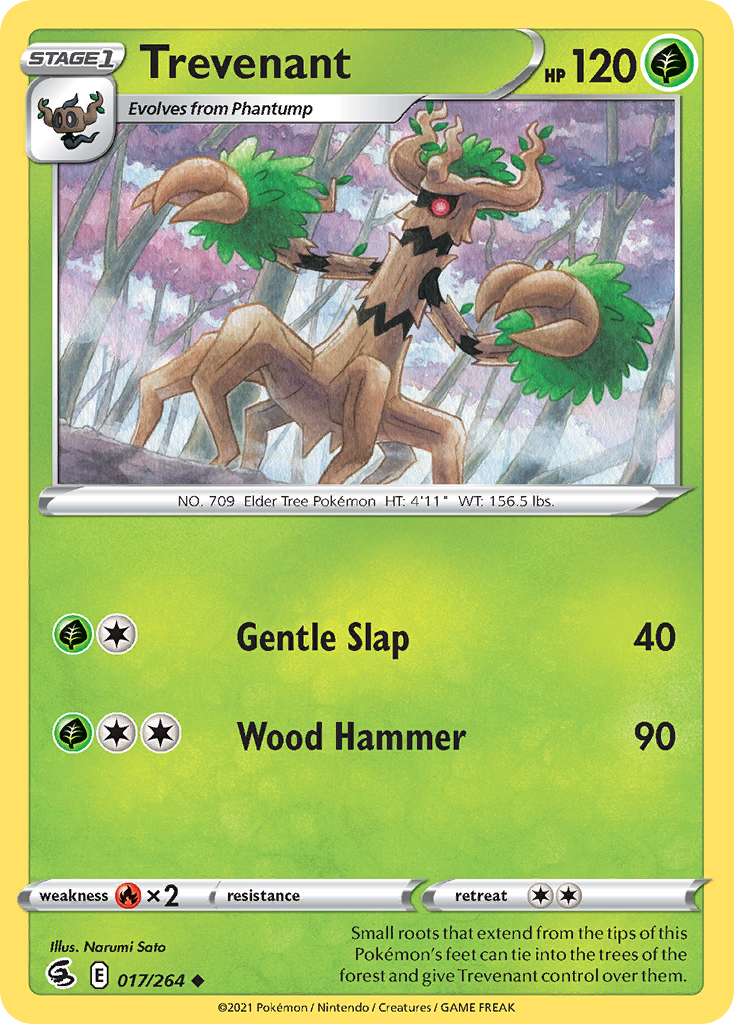 Trevenant 17/264 — English Pokémon Fusion Strike (2021)