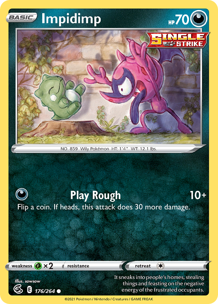 Impidimp 176/264 — English Pokémon Fusion Strike (2021)